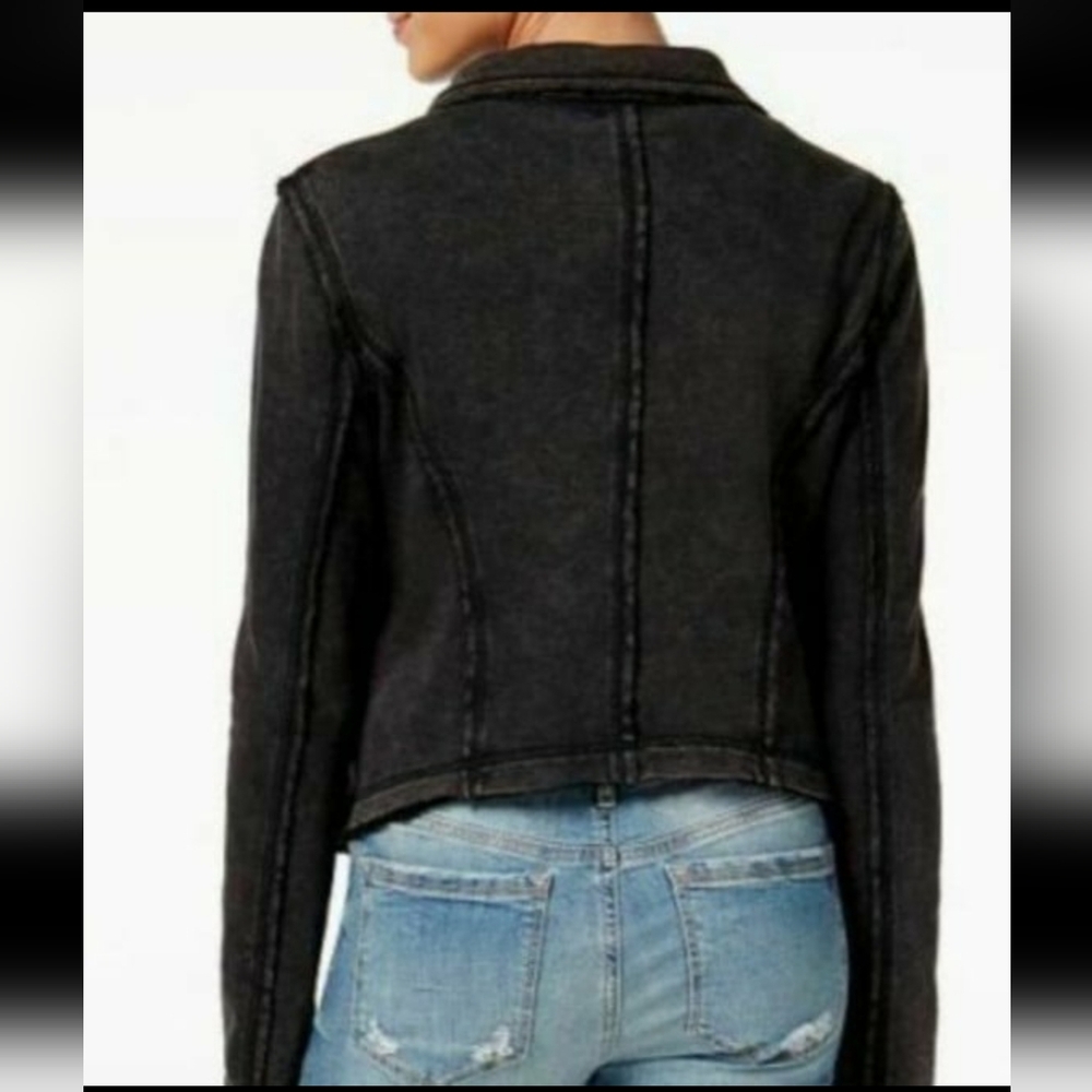 American Rag cropped Moto jacket - Picture 2 of 4